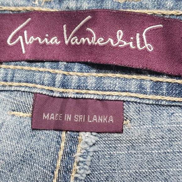 Gloria Vanderbild Jeans Womens Petite Size 6P Blue Cotton Denim High-rise NWOT - Picture 6 of 11